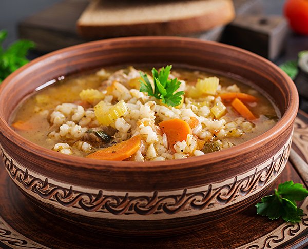 Soupe au Poulet et à l'Orge