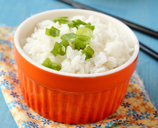 Riz aux Oignions Vert et à la Noix de Coco
